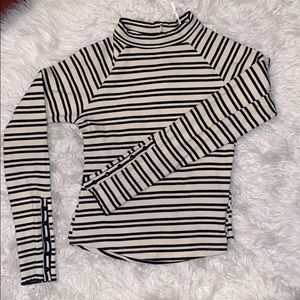 Free People open back mock neck